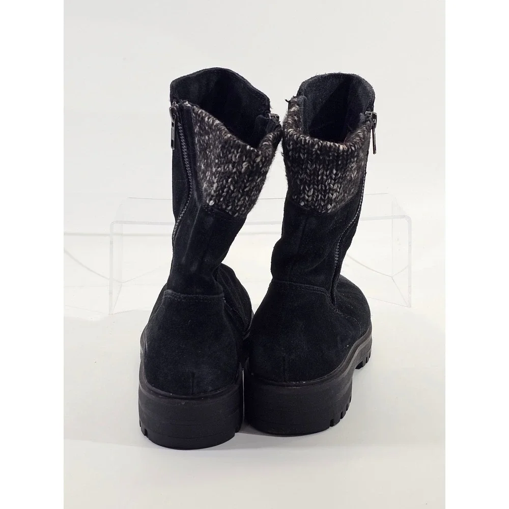 Cougar Black Suede Waterproof Primaloft Insulated Winter Boots Bootie Womens 8.5